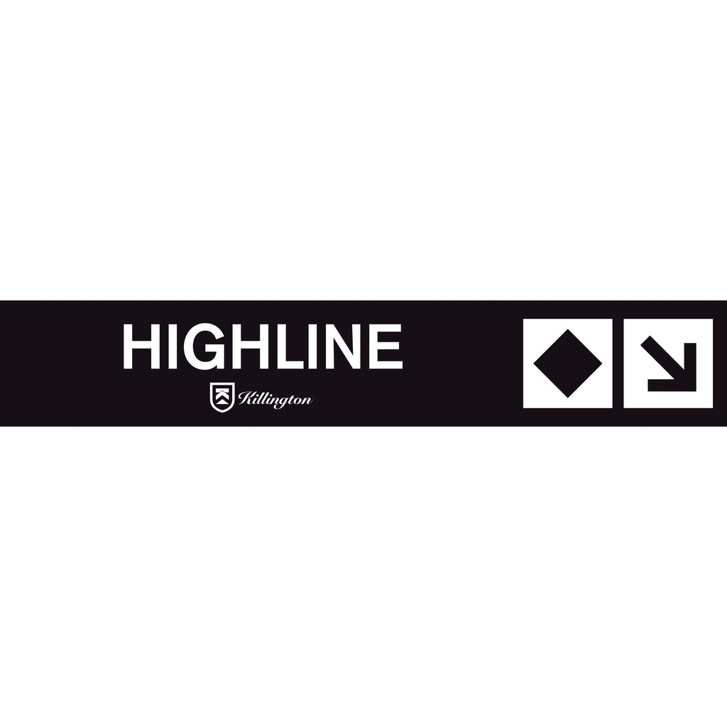 Highline Trail Sign-Killington Sports