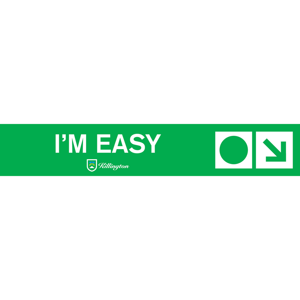 I'm Easy Trail Sign-Killington Logo-Killington Sports