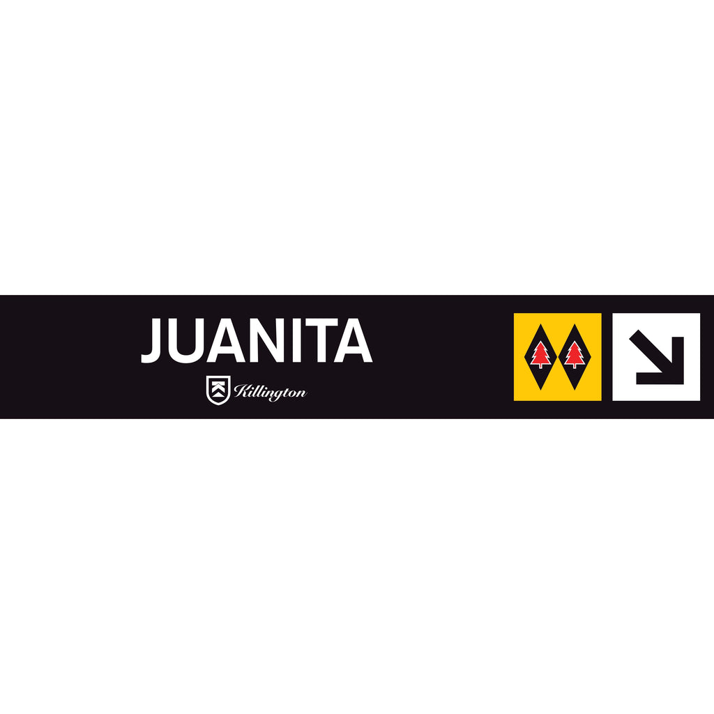 Juanita Trail Sign-Killington Sports