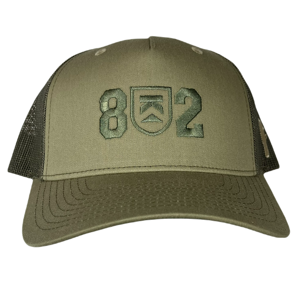 Killington 112 Five Panel '802' Trucker-Khaki/Loden-Killington Sports