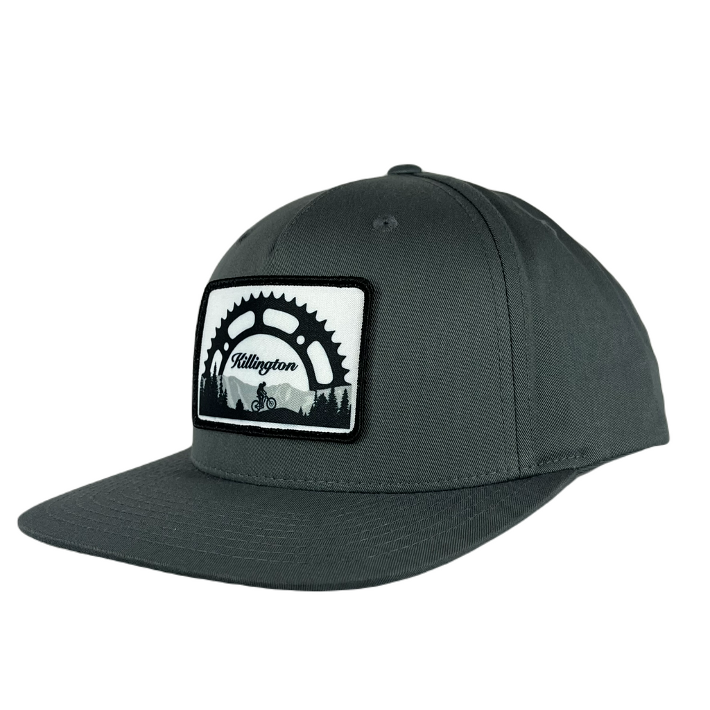 Killington 255 Mountain Bike Patch Pinch Front Hat-Flint Grey-Killington Sports