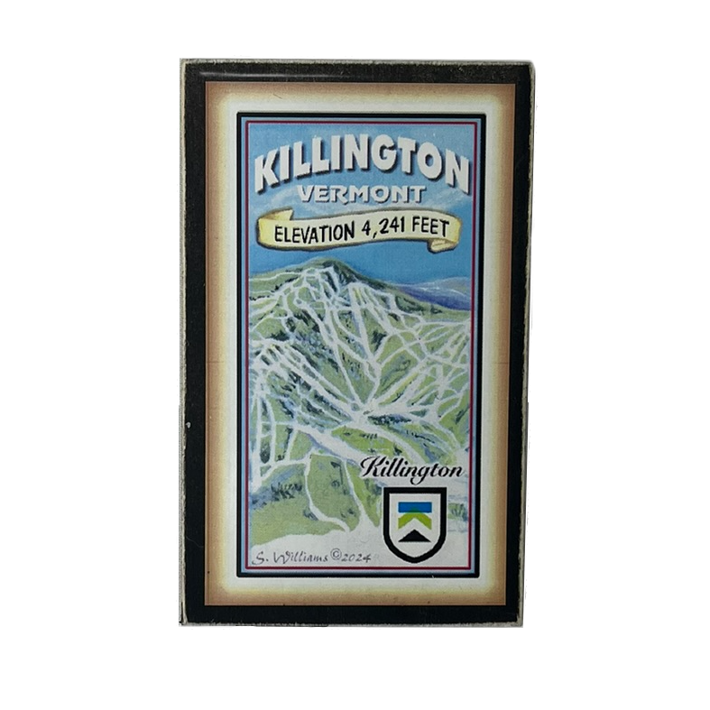 Killington '4241 Elevation Wood Magnet-Killington Sports