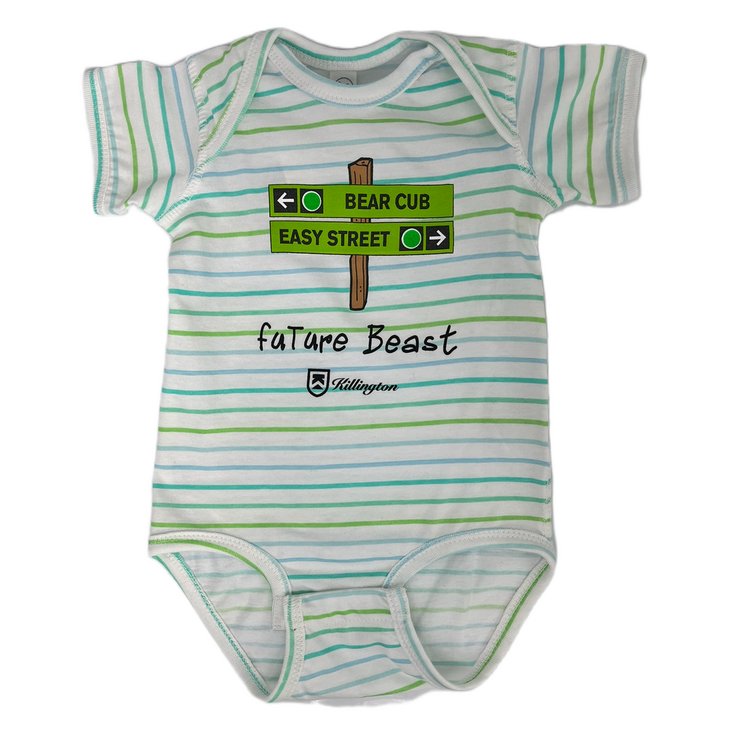 Killington Baby Future Beast Green Trail Sign Shortsleeve Onesie-Killington Sports