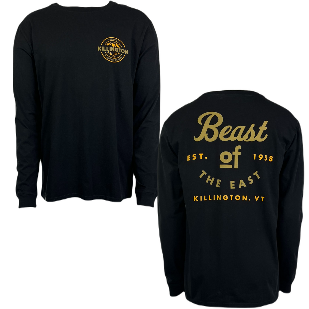 Killington Beast of the East Long Sleeve Tee-Black-Killington Sports