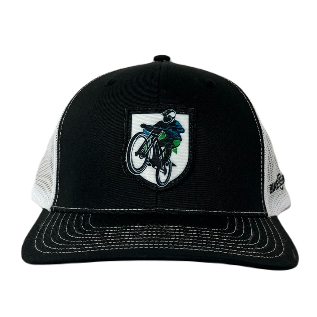 Killington Bike Park 112 Biker Shield Trucker-Black/White-Killington Sports