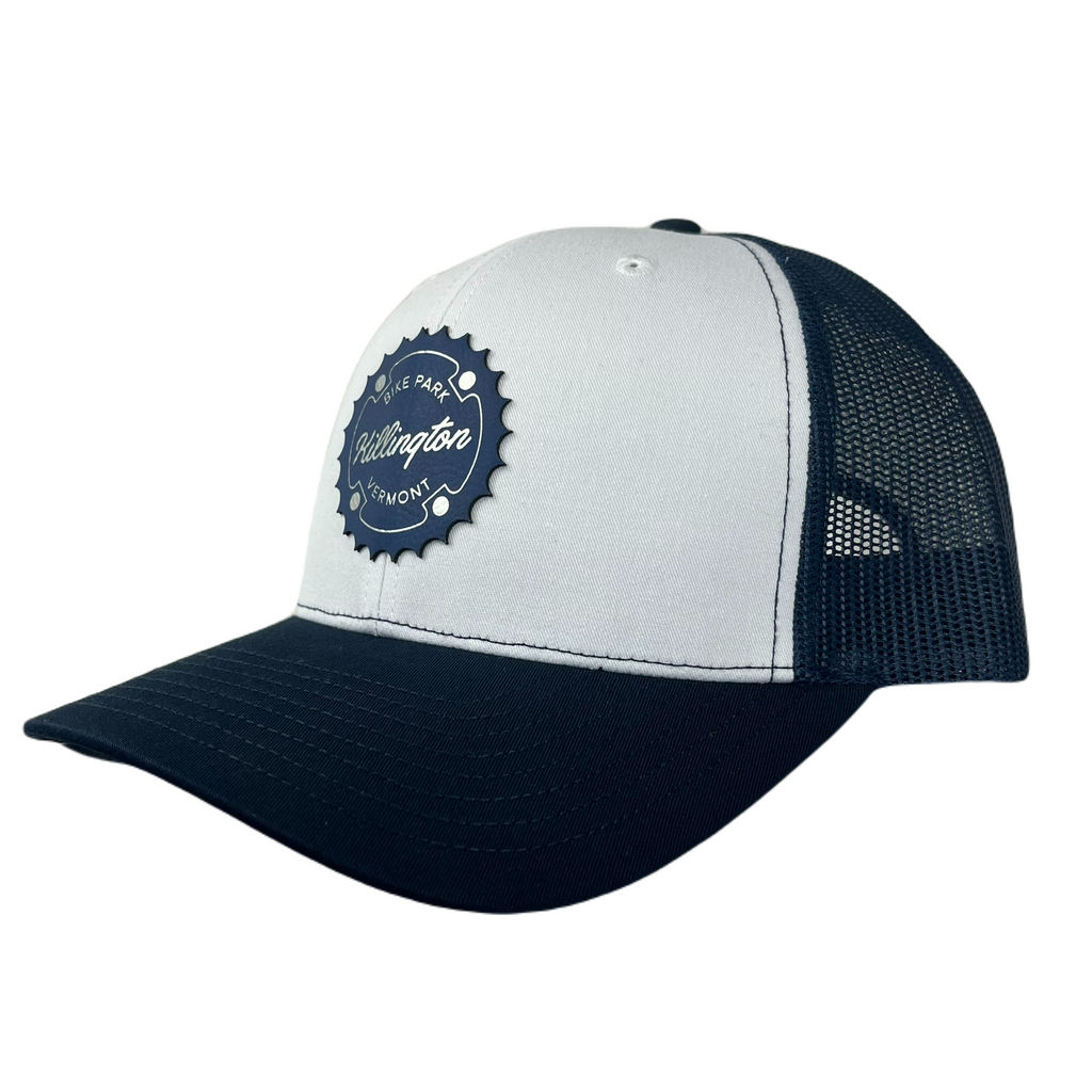 Killington Bike Park 112 Chain Patch Trucker Hat-White/Navy-Killington Sports