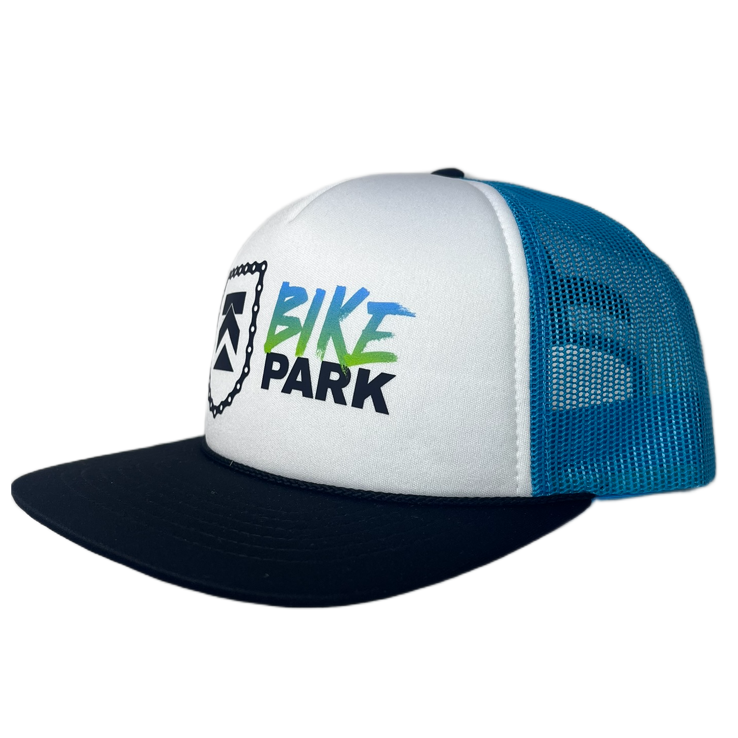 Killington Bike Park 113 Foamie Hat-White/Neon Blue/Black-Killington Sports