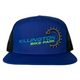 Killington Bike Park 168 3D Chain Trucker Hat-Royal/Black-Killington Sports