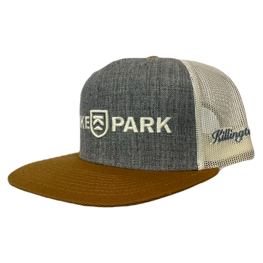 Killington Bike Park 511 3D Embroidery Trucker Hat-Heather Grey/Birch/Biscuit-Killington Sports