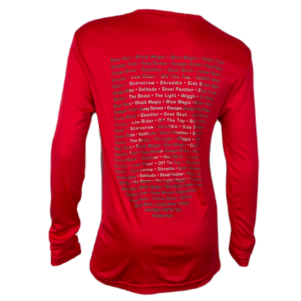 Killington Bike Park 'Bike Trails' Youth Tech Long Sleeve Tee-Killington Sports