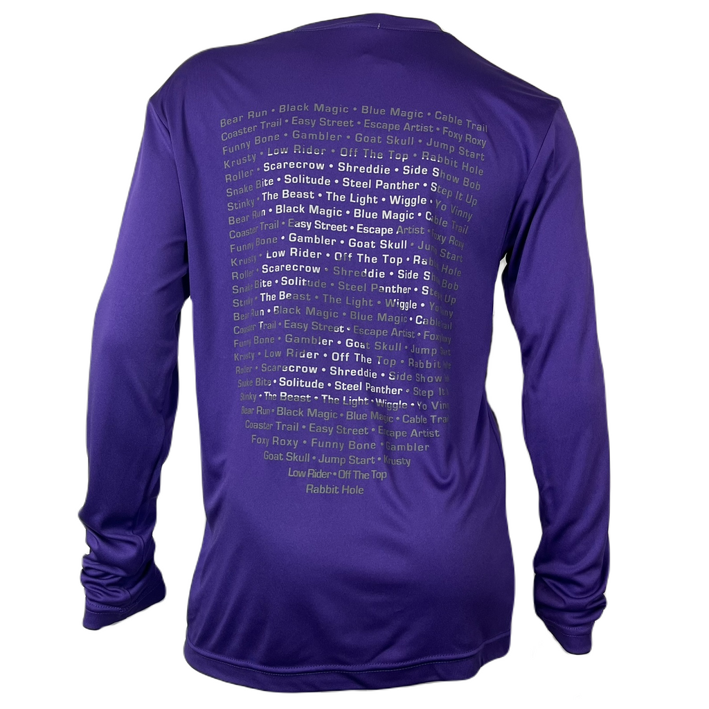 Killington Bike Park 'Bike Trails' Youth Tech Long Sleeve Tee-Killington Sports