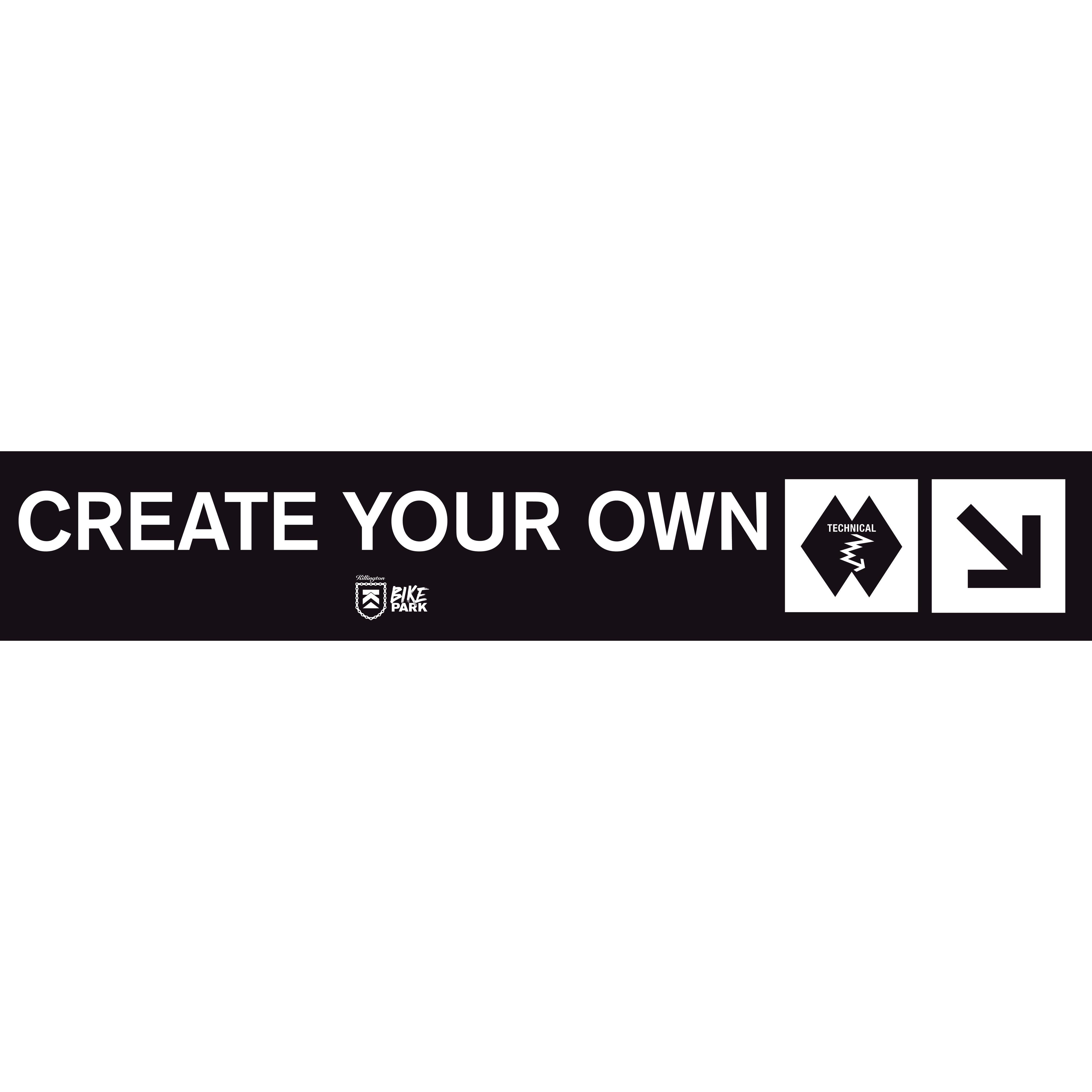 Killington Bike Park Create Your Own Custom Trail Sign-Killington Sports