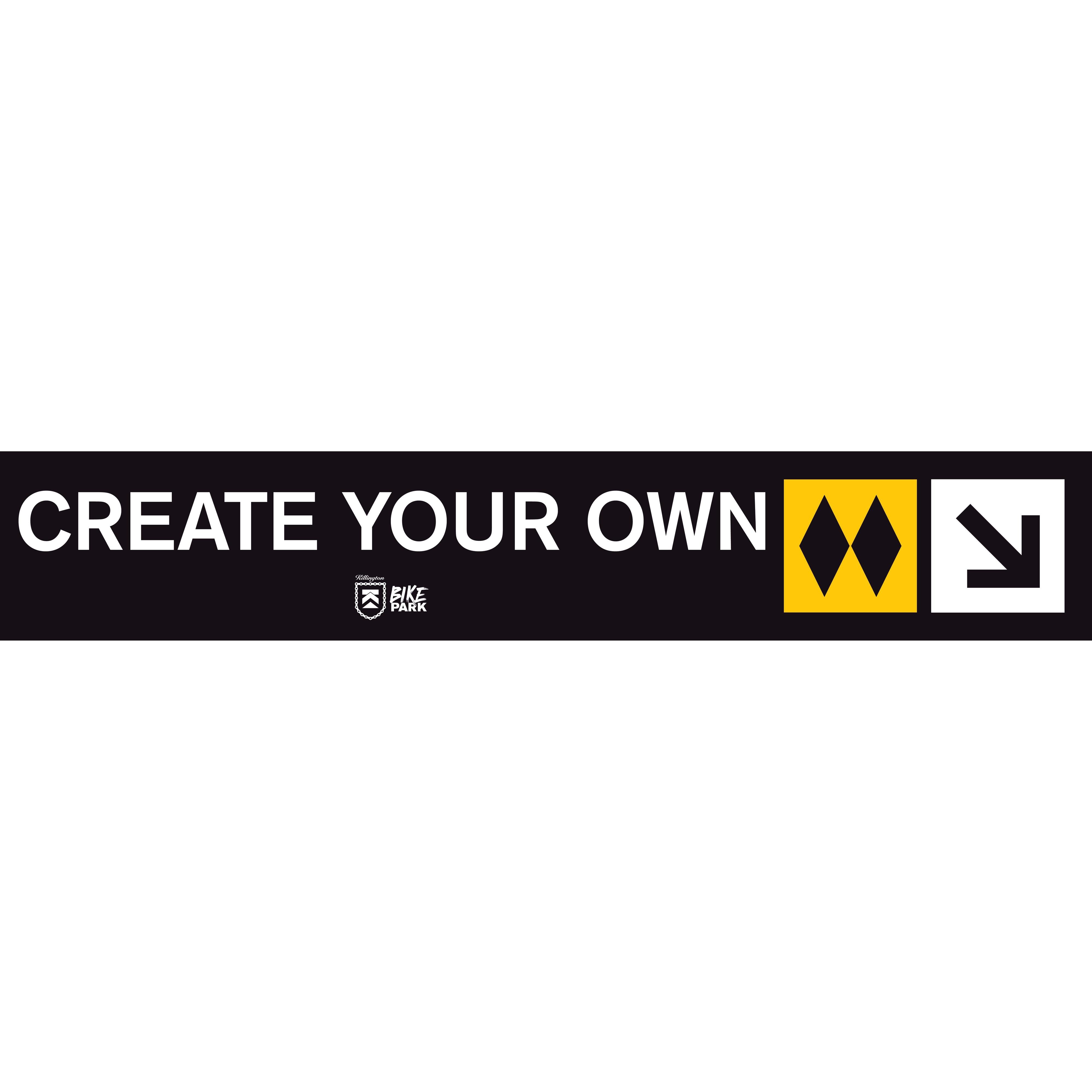 Killington Bike Park Create Your Own Custom Trail Sign-Regular Trail-Killington Sports
