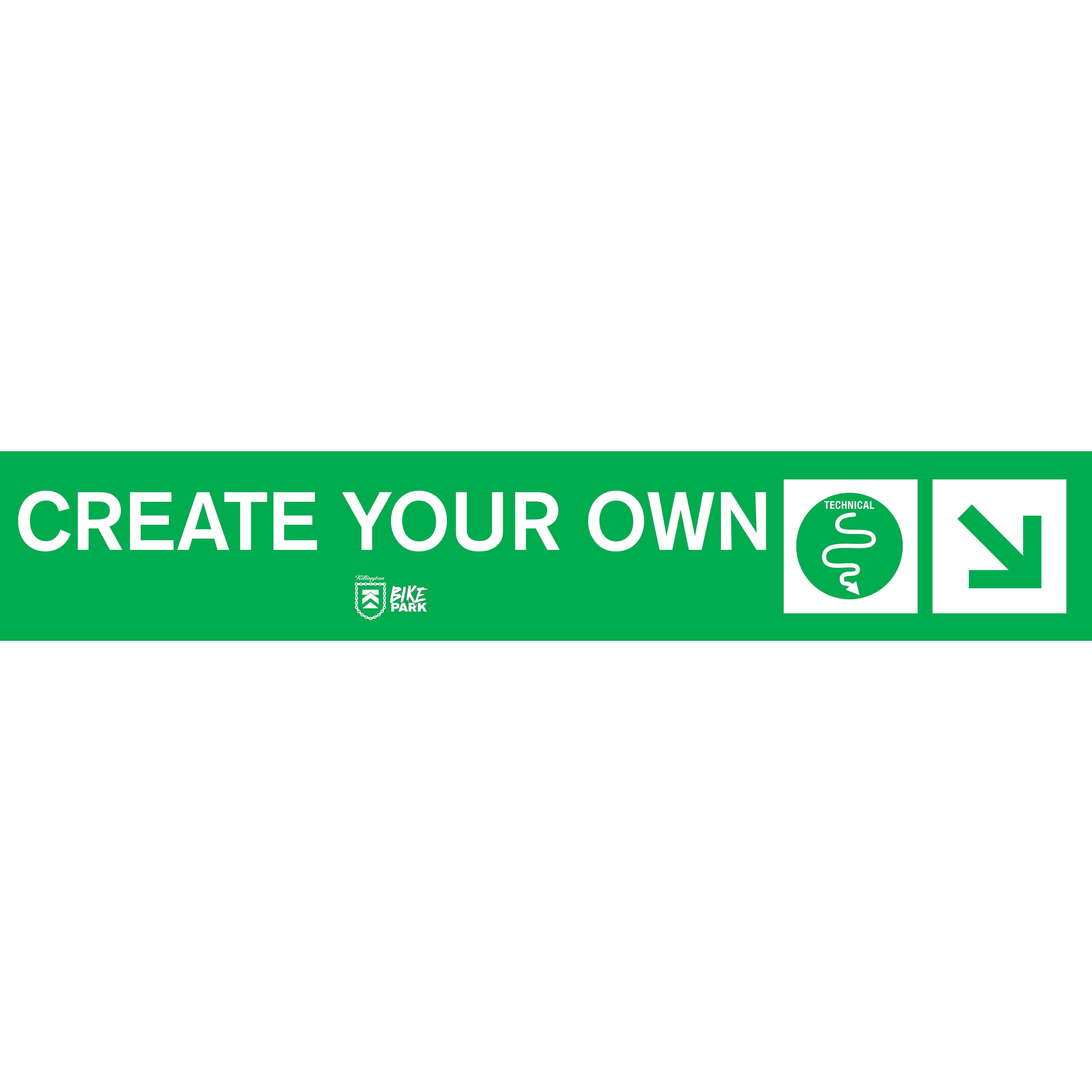 Killington Bike Park Create Your Own Custom Trail Sign-Technical Trail-Killington Sports