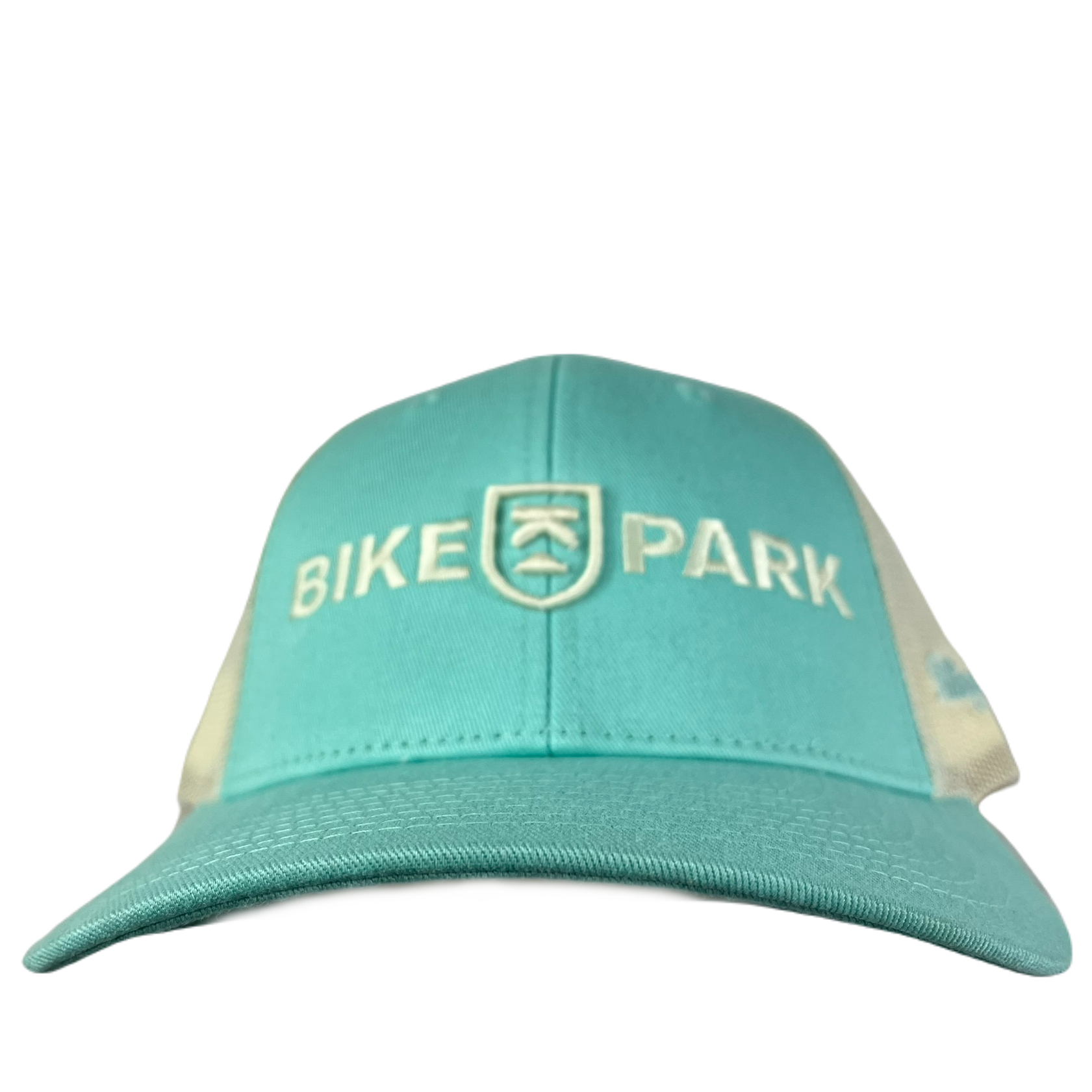 Killington Bike Park Embroidery 115 3D Trucker Hat-Aruba Blue/Birch-Killington Sports