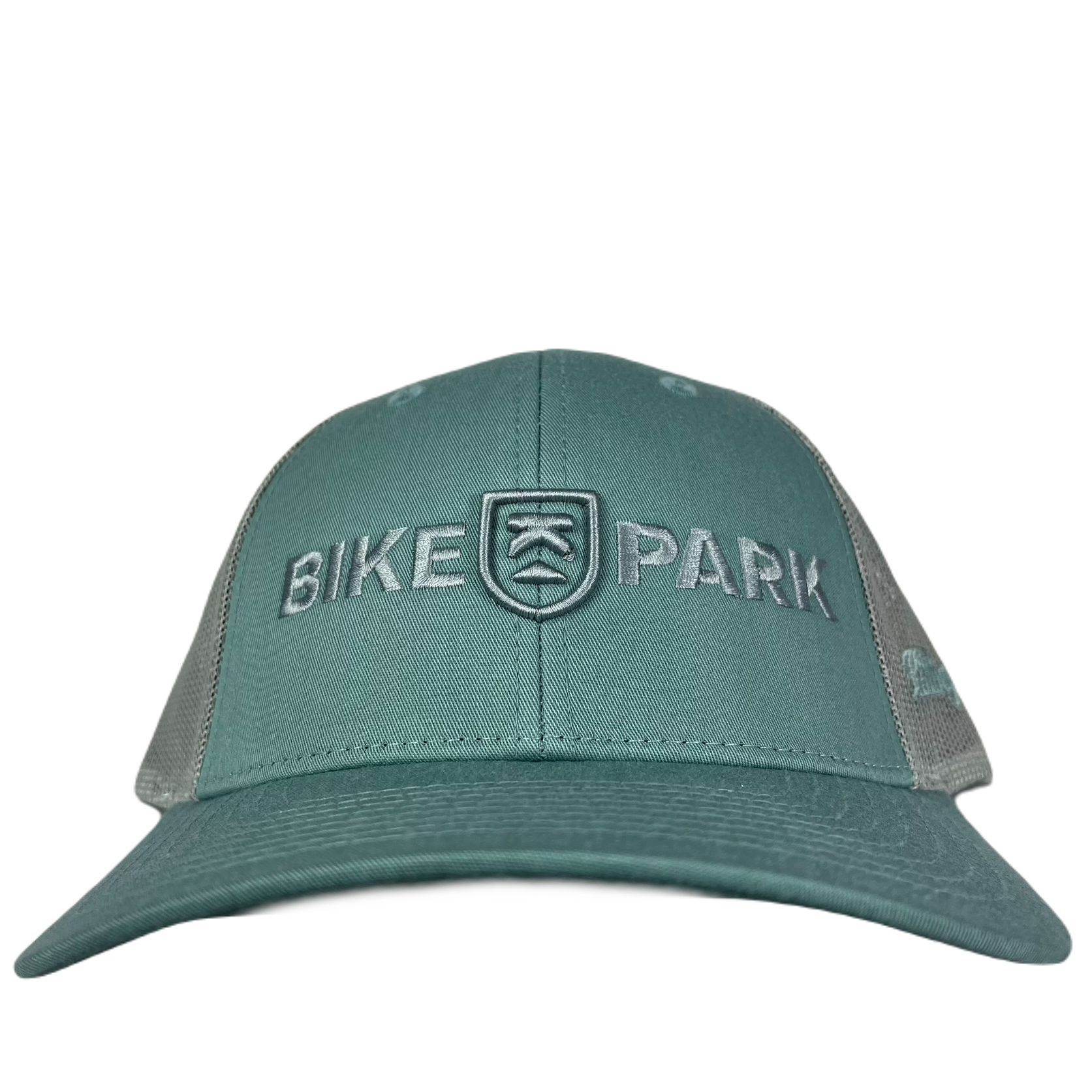 Killington Bike Park Embroidery 115 3D Trucker Hat-Smoke Blue/Aluminum-Killington Sports