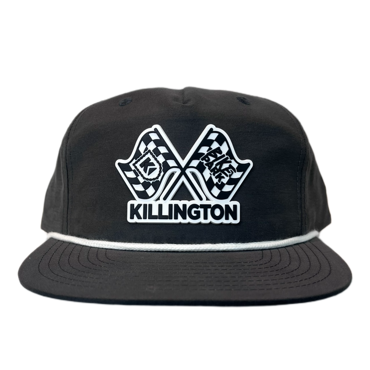 Killington Bike Park Flags 256 Umpqua Hat-Charcoal-Killington Sports