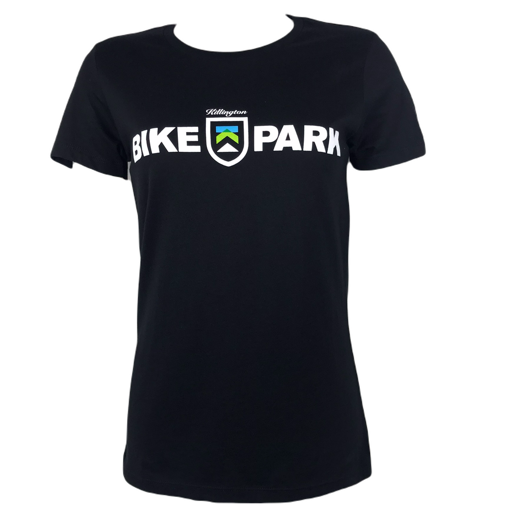 Killington Bike Park Logo Women's TShirt-Black-Killington Sports