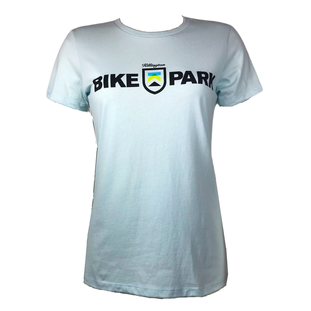 Killington Bike Park Logo Women's TShirt-Light Blue-Killington Sports