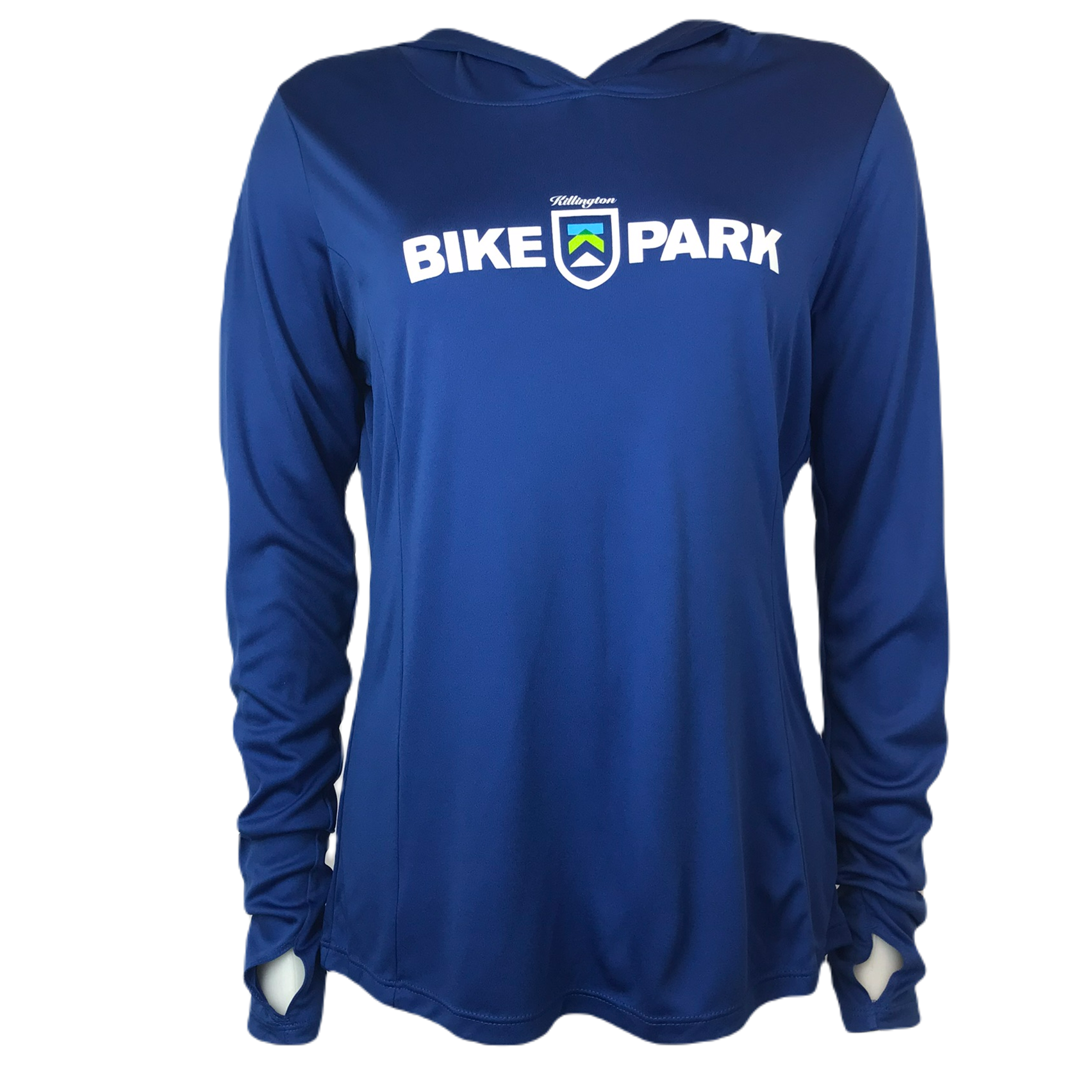 Killington Bike Park Logo Women's Tech Hoodie-True Royal-Killington Sports