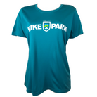 Killington Bike Park Logo Women's Tech TShirt-Tropic Blue-Killington Sports