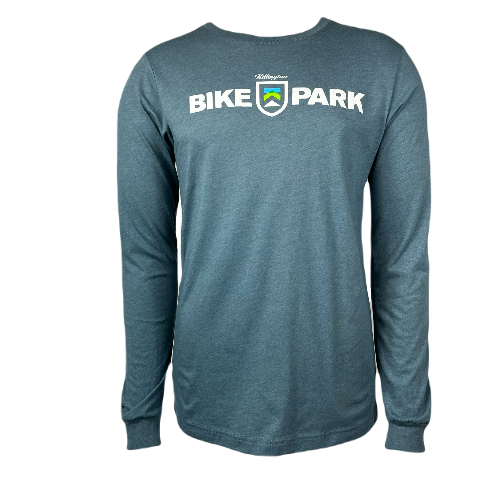 Killington Bike Park Long Sleeve TShirt-Heather Slate-Killington Sports
