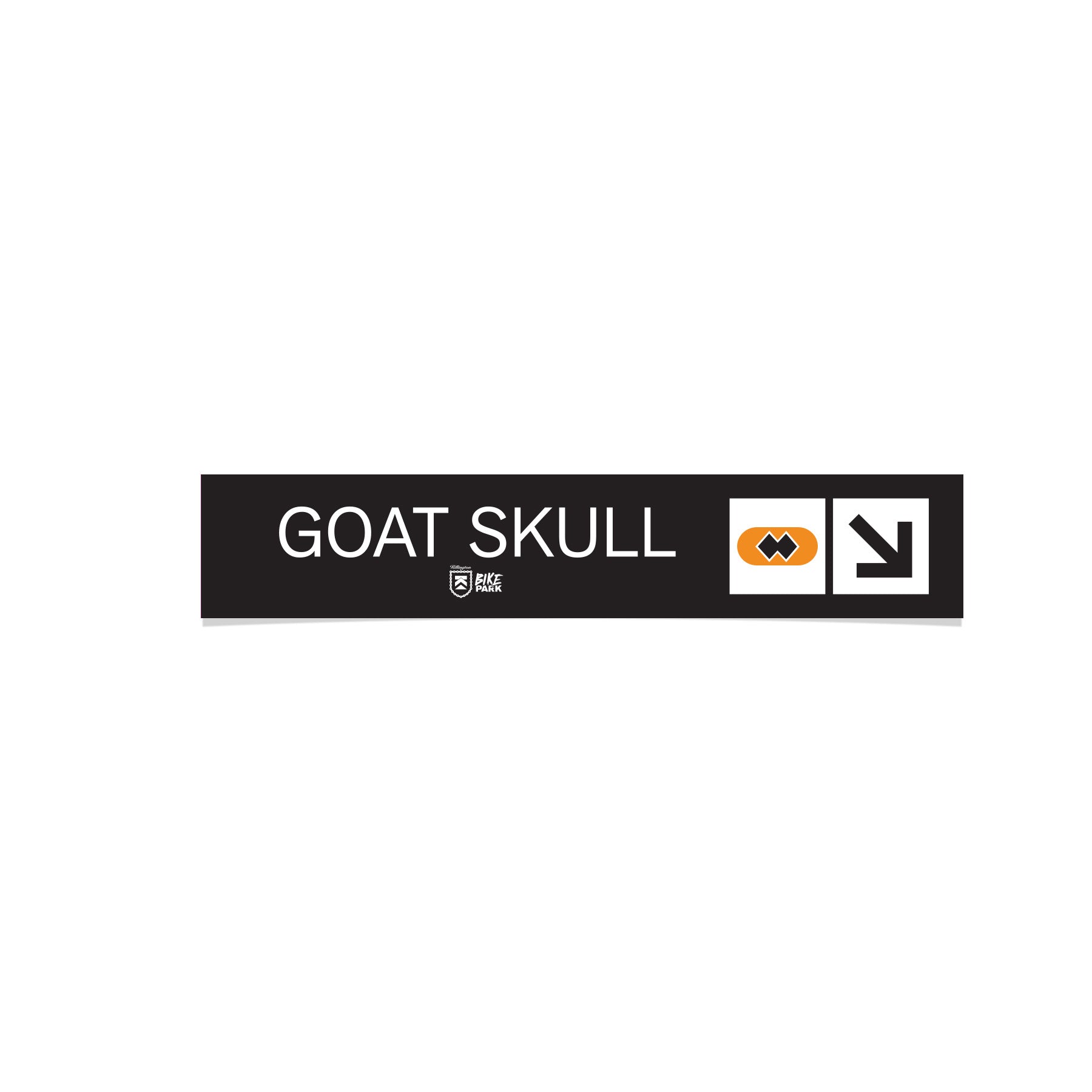 Killington Bike Park PeelGood Stickers-Goat Skull-Killington Sports