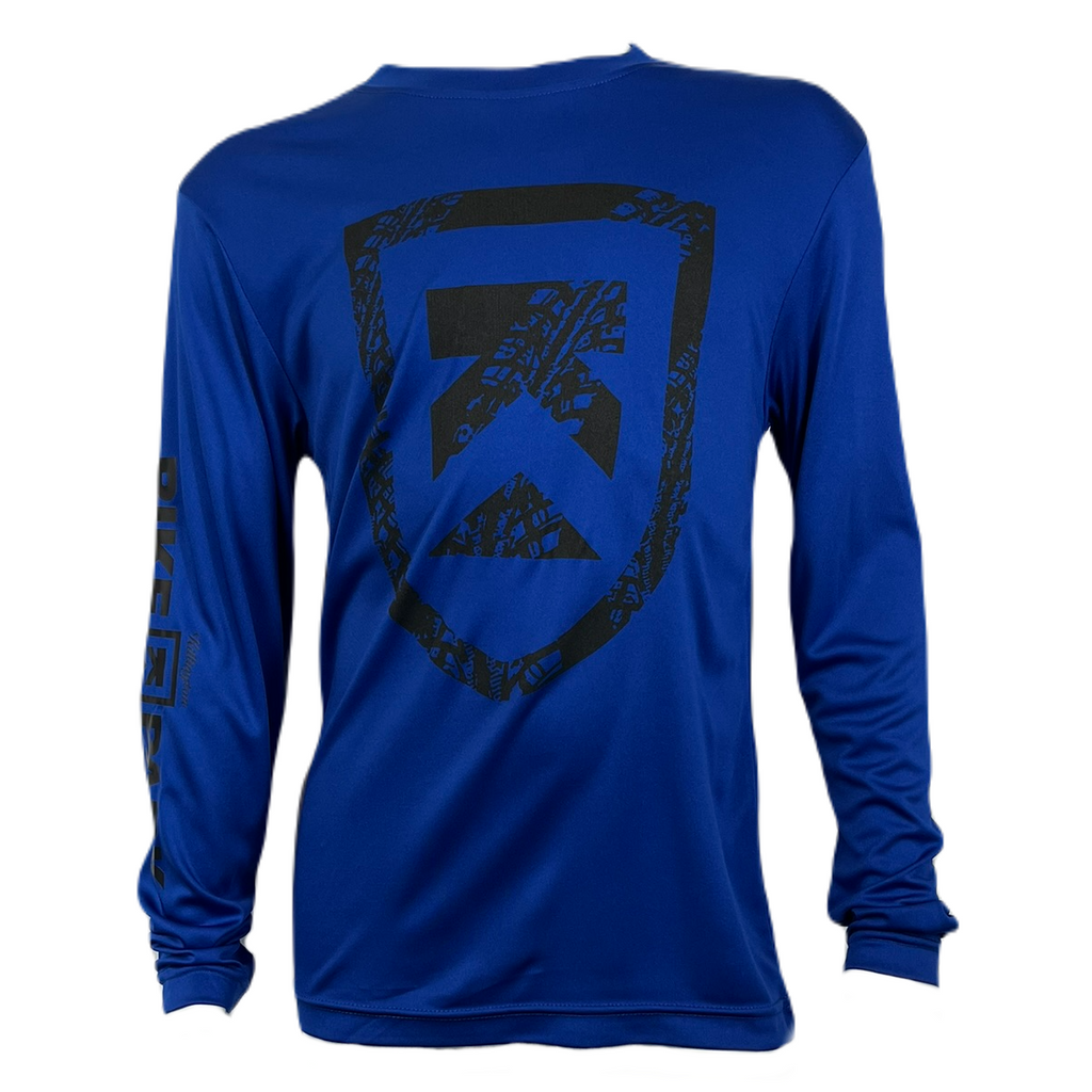 Killington Bike Park Tracks Shield Youth Tech Long Sleeve Tee-Killington Sports