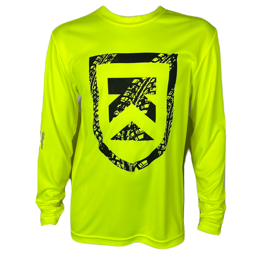 Killington Bike Park Tracks Shield Youth Tech Long Sleeve Tee-Killington Sports