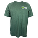 Killington Bike Park Tri-Blend Wicking Raglan Short Sleeve Tee-Forest Green Heather-Killington Sports