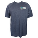Killington Bike Park Tri-Blend Wicking Raglan Short Sleeve Tee-True Navy Heather-Killington Sports