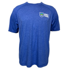 Killington Bike Park Tri-Blend Wicking Raglan Short Sleeve Tee-True Royal Heather-Killington Sports
