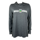 Killington Bike Park Women's Technical Long Sleeve Hoodie-Light Grey Heather-Killington Sports