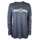 Killington Bike Park Women's Technical Long Sleeve Hoodie-True Navy Heather-Killington Sports