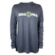 Killington Bike Park Women's Technical Long Sleeve Hoodie-True Navy Heather-Killington Sports