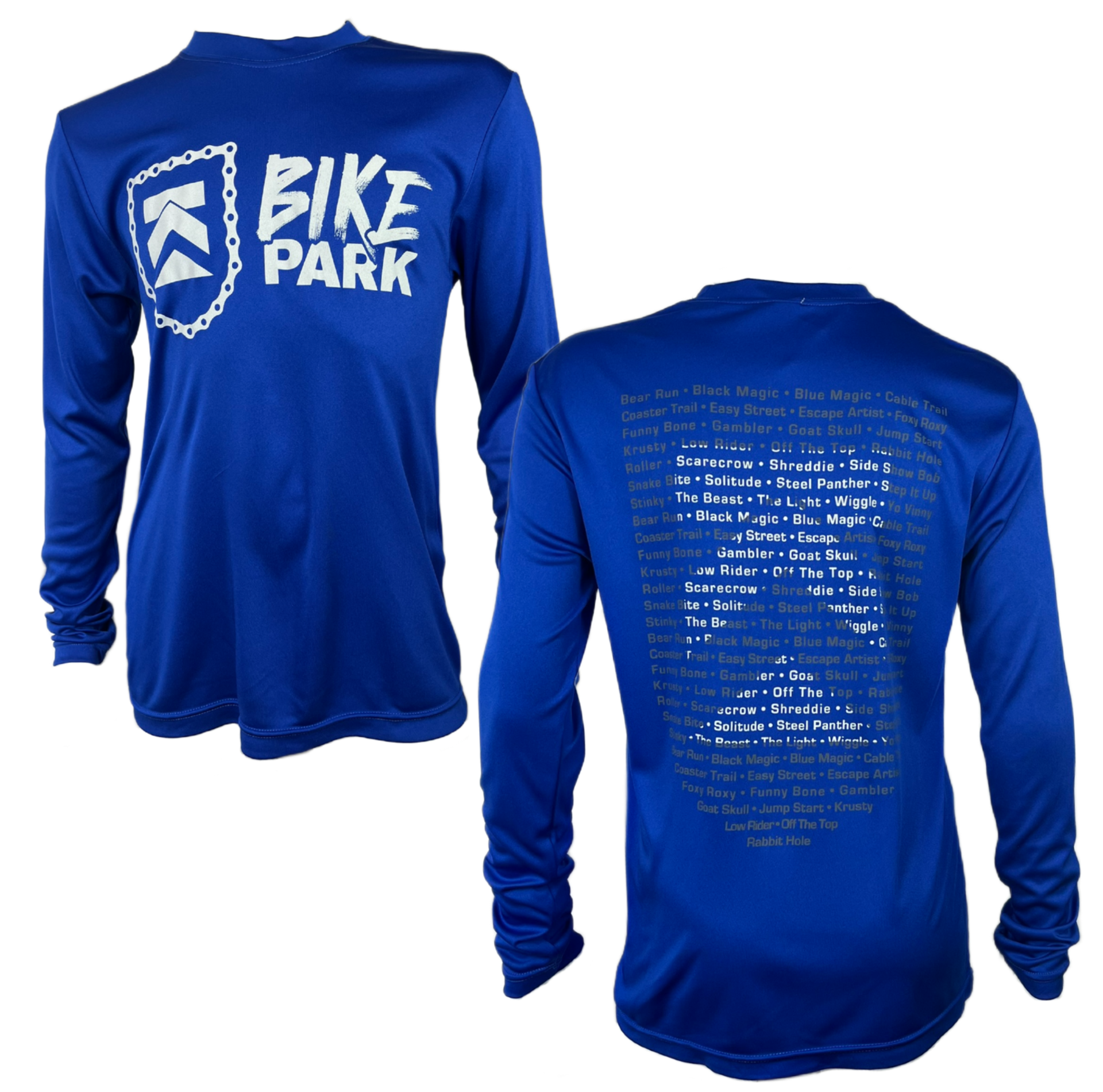 Killington Bike Trails Youth Long Sleeve Tee-Sport Royal-Killington Sports