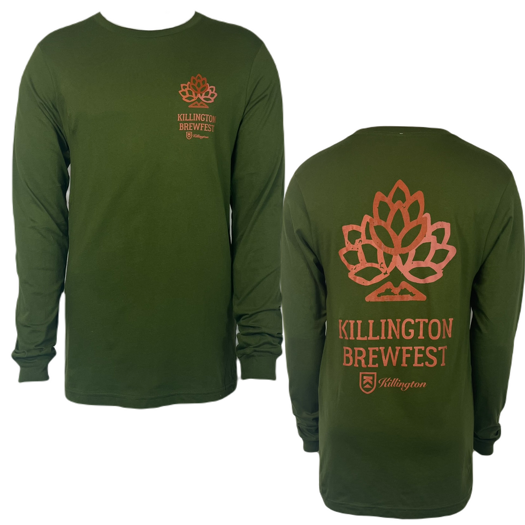 Killington Brewfest 2024 Long Sleeve Tee-Olive-Killington Sports