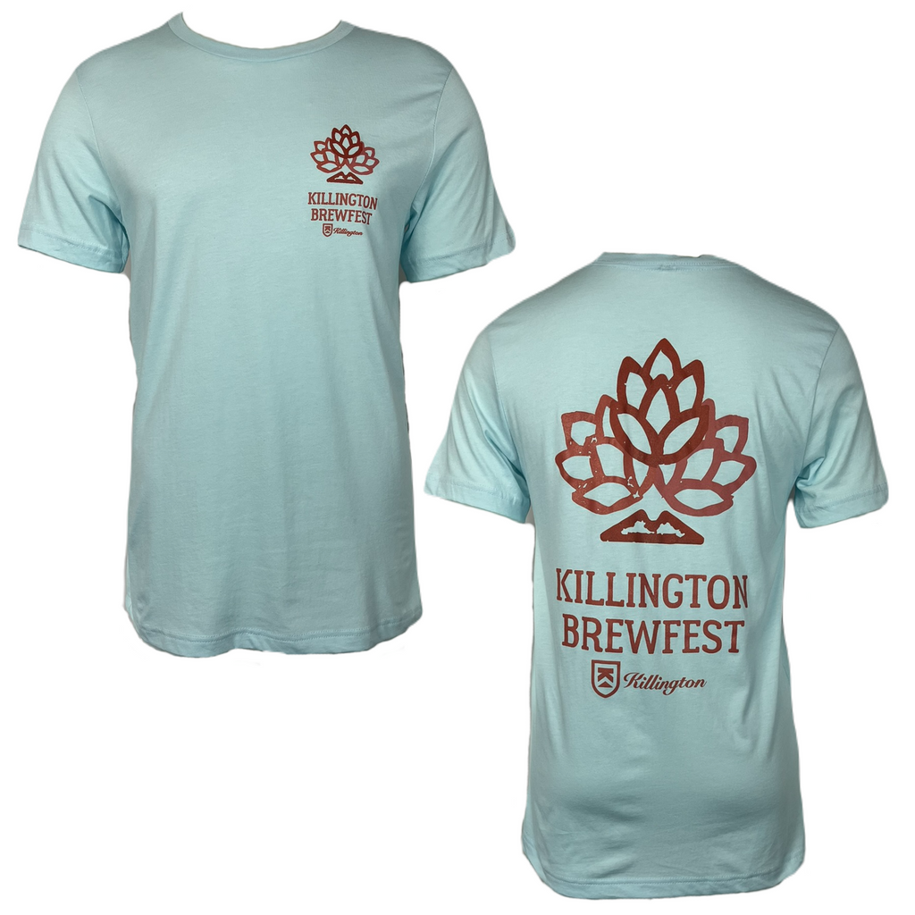 Killington Brewfest 2024 TShirt-Heather Ice Blue-Killington Sports