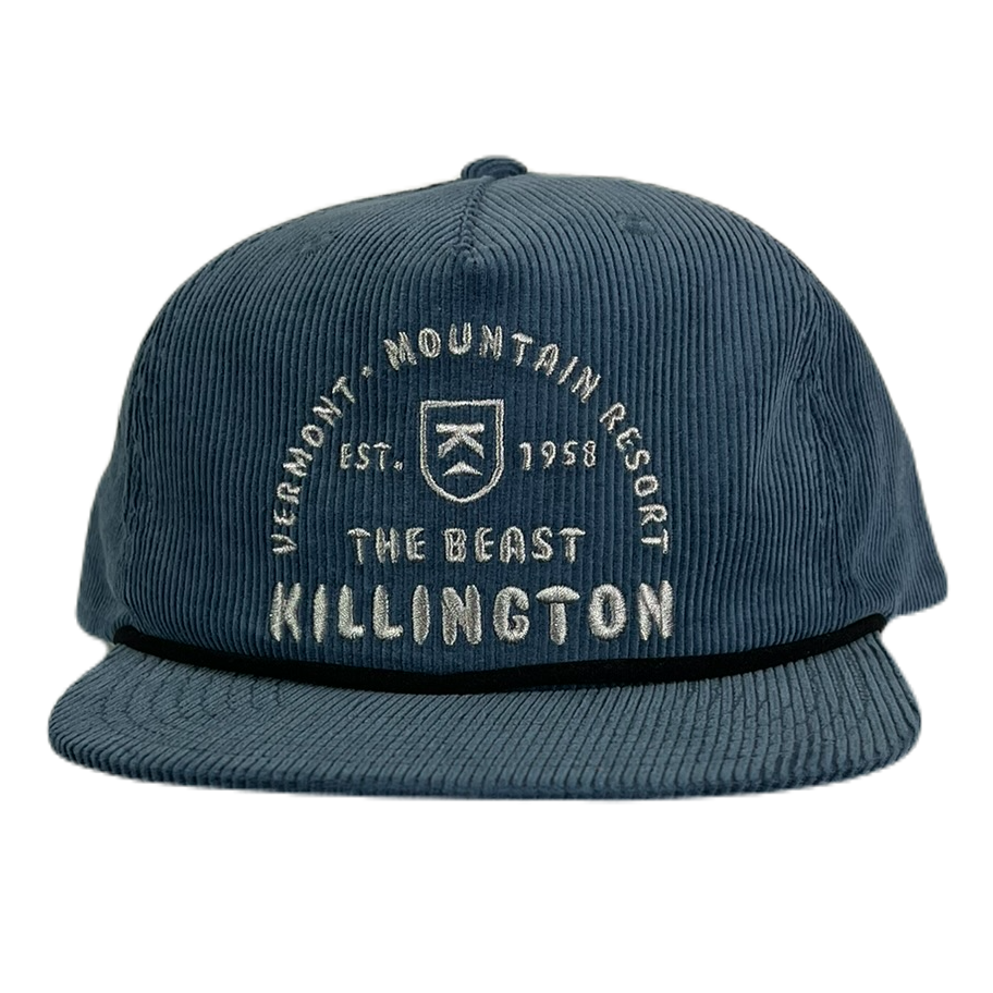 Killington Bubble Letters Corduroy Rope Cap-Seal Gray-Killington Sports