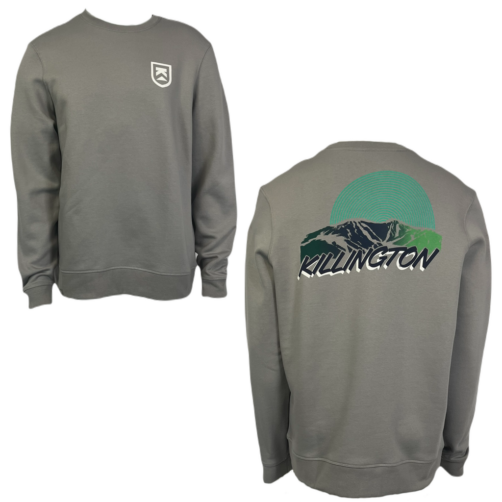 Killington Chill Sunrise Crew Sweatshirt-Ash-Killington Sports