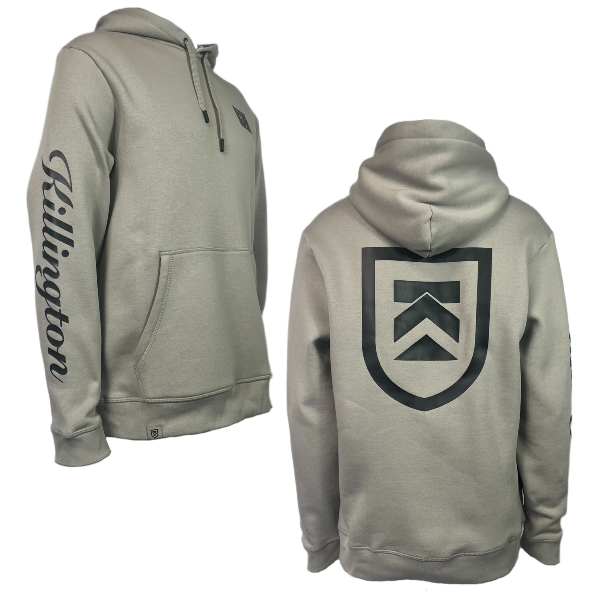 Killington Core TPU Shield Logo Hoodie-Ash-Killington Sports