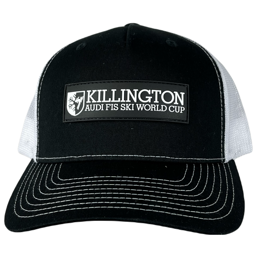 Killington Cup 112 Full Logo Trucker Hat-Black/White-Killington Sports