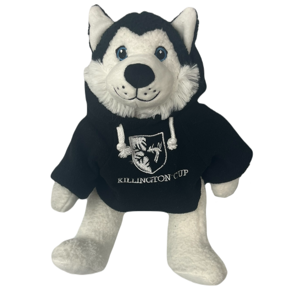 Killington Cup Logo 10" Husky Stuffed Animal-Black Hoody-Killington Sports