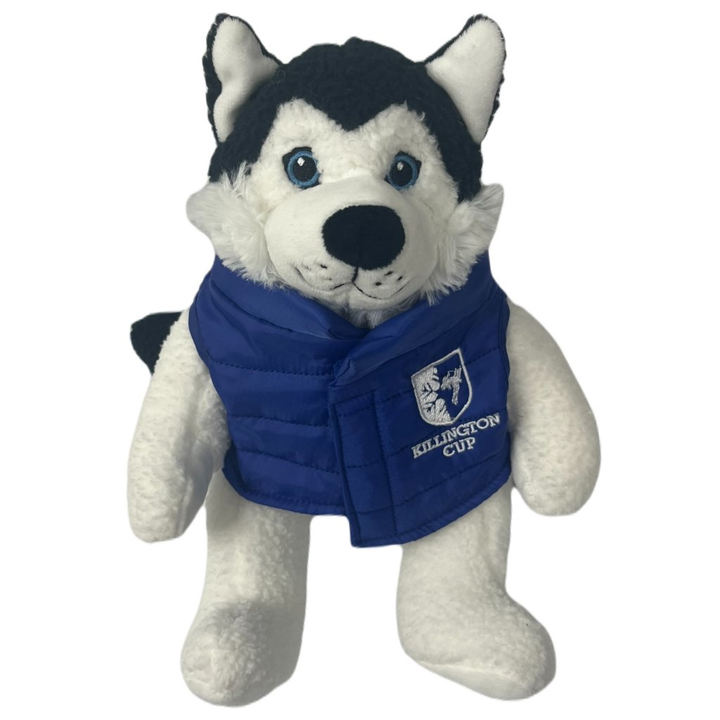 Killington Cup Logo 10" Husky Stuffed Animal-Blue Vest-Killington Sports