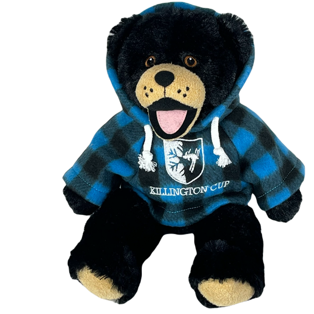Killington Cup Logo 11" Happy Black Bear Stuffed Animal-Blue Jack-Killington Sports
