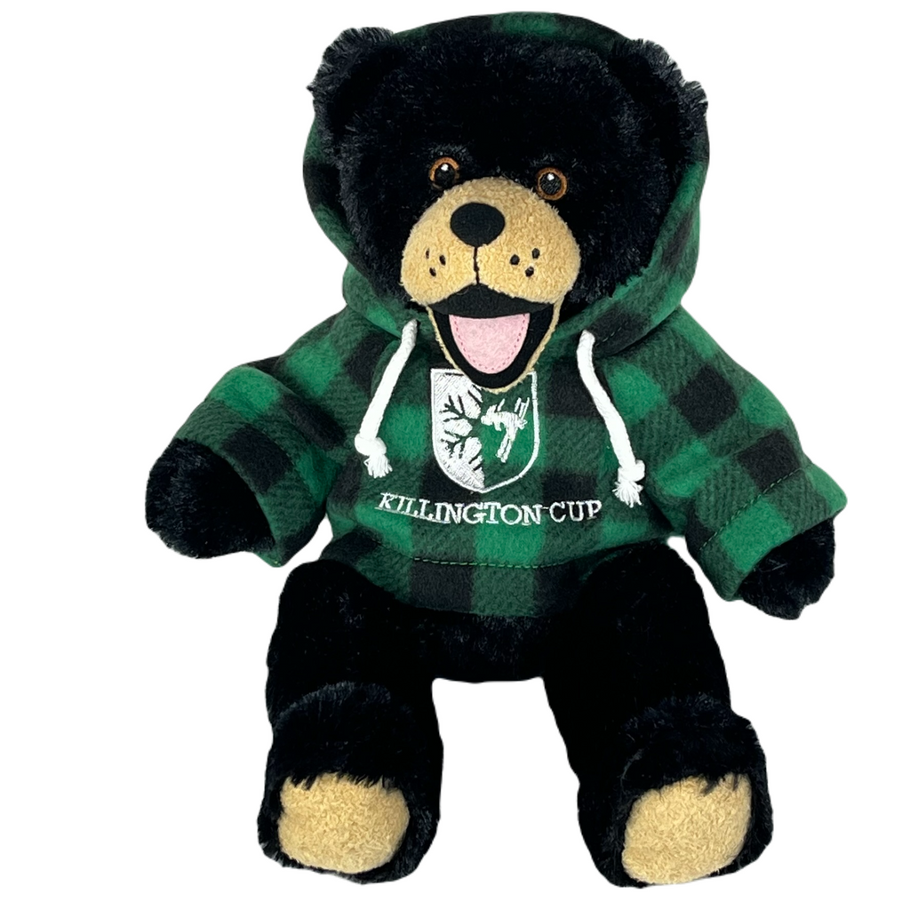 Killington Cup Logo 11" Happy Black Bear Stuffed Animal-Green Jack-Killington Sports