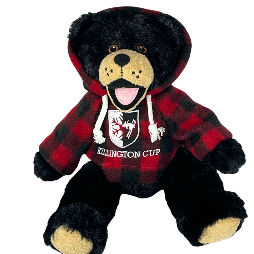 Killington Cup Logo 11" Happy Black Bear Stuffed Animal-Red Jack-Killington Sports