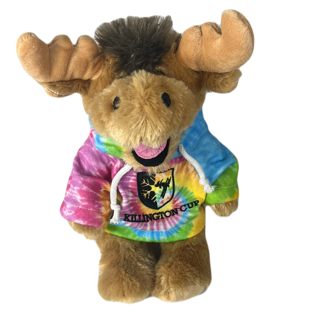 Killington Cup Logo 11" Happy Moose Stuffed Animal-Classic Tie Dye Hoody-Killington Sports