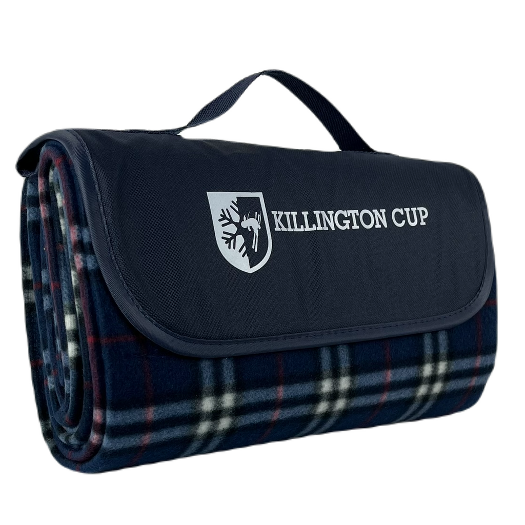 Killington Cup Logo Roll Up Picnic Blanket-Navy/Navy-White-Killington Sports