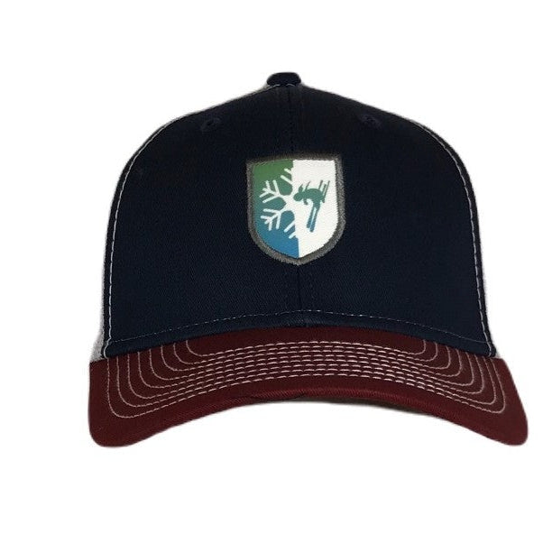 Killington Cup Logo Sideline Trucker Hat-Navy/White/Henna-Killington Sports